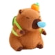 thumbnail image 5 of Juguete de peluche de capibara, juguete de peluche de capibara con burbujas de mocos extraíbles, decoración para habitación de niños, muñeca de Animal Caparazón de tortuga C, 5 of 5