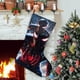 thumbnail image 1 of Calcetín de Navidad de Lino Blanco Miles Morales Desmarcar 45cm x 32cm, 1 of 5