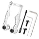 thumbnail image 2 of Palanca Delantera Y Trasera De Frenos En V Para Ciclismo, Compatible Con Piezas De Reparación BMX, Plateada, 109x42,8 MM, 2 of 4