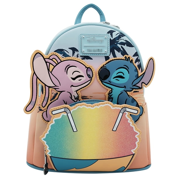 MINISO Disney Loungefly Lilo and Stitch Stitch Stitch Wallet Backpack School Bag Men's and Women's Casual Bag School Backpack