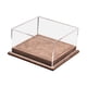 thumbnail image 4 of Vitrina Para Maquetas De Dos Coches A Escala 1/64, Accesorios Portátiles, Tapa De Acrílico Transparente, Color Café, 4 of 5
