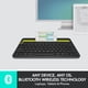 thumbnail image 4 of Teclado inalámbrico multidispositivo Logitech K480 para Windows, macOS, iPadOS, Android o Chrome OS, 4 of 8