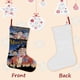 thumbnail image 3 of Mary Poppins Tema: Calcetines de Navidad, fino lino blanco para colgar en escaleras y chimenea, decoración navideña para el hogar, regalo de Navidad. 45cm × 32cm, 3 of 5