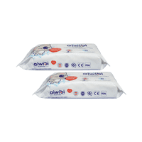Pack 2 Paquetes Toallitas Húmedas Aiwibi 99.91% 160 Unidades
