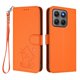thumbnail image 1 of Funda de Gato tipo Libro para Motorola Moto G47, Naranja, 1 of 6