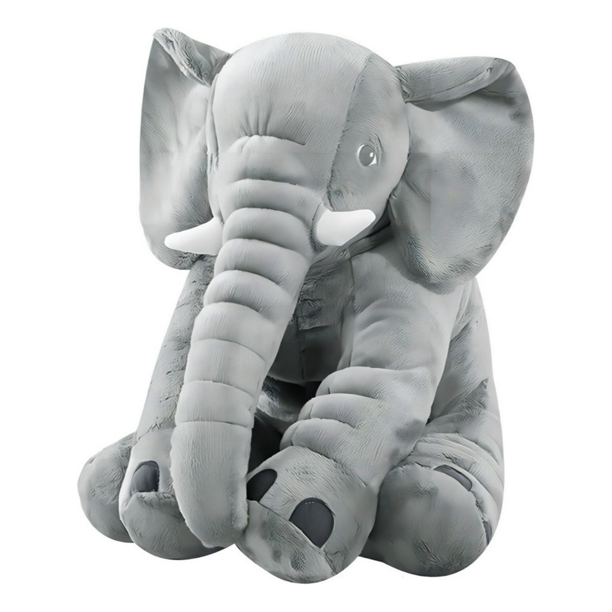Genérico - Peluche Almohada De Elefante Cojin Plush Apego Gris