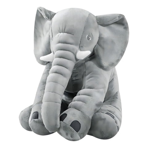 Genérico - Peluche Almohada De Elefante Cojin Plush Apego Gris