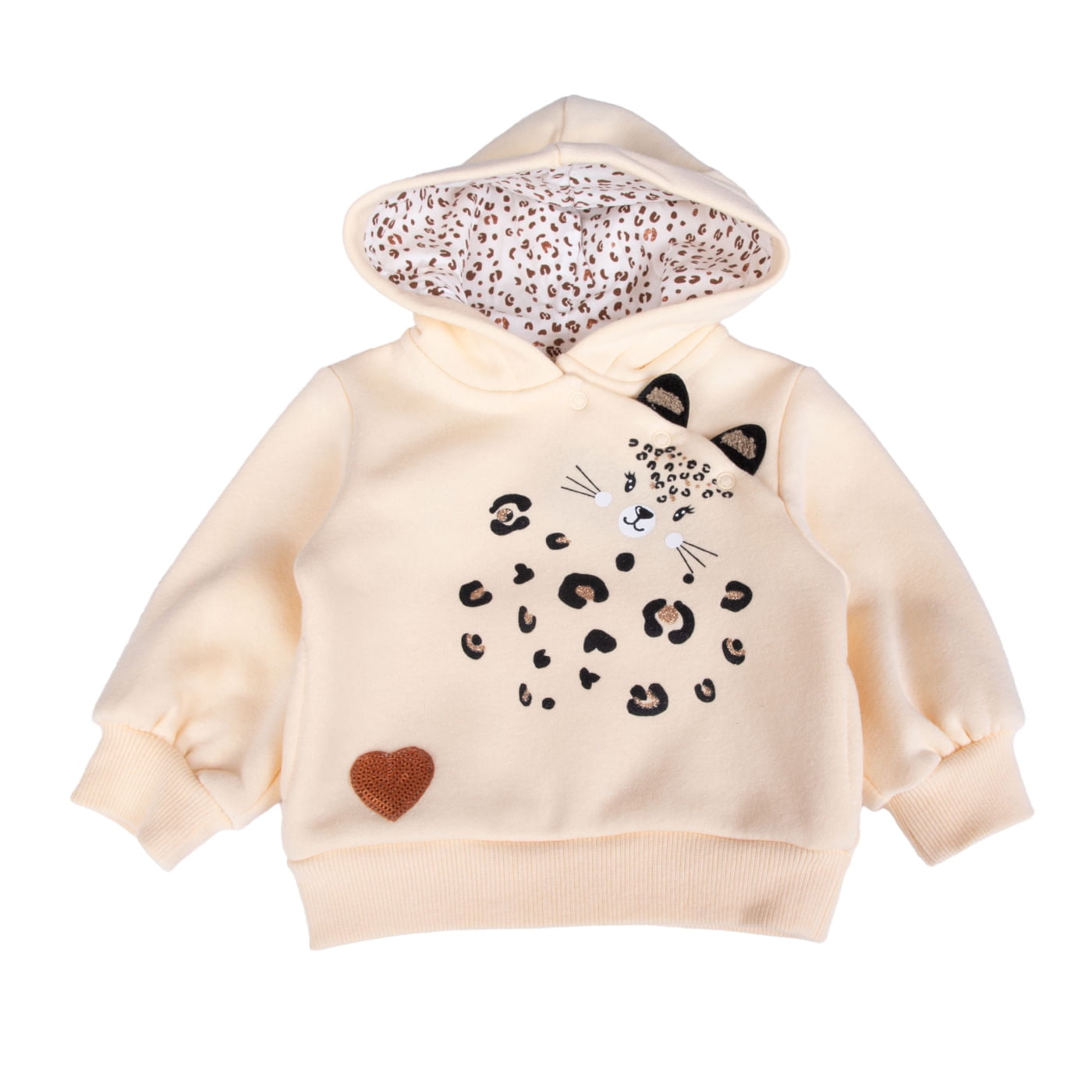 Polerón Bebé Niña Crudo Pillin