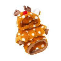 Ioensy - Disfraz Navideño Para Mascota Con Cuernos, Temática Navideña Para Gatos, Perros Pequeños Y Medianos M