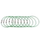 thumbnail image 3 of La etiqueta del equipaje del lazo del alambre del cable 10pcs coloca las correas del alambre de acero inoxidable verde, 3 of 6