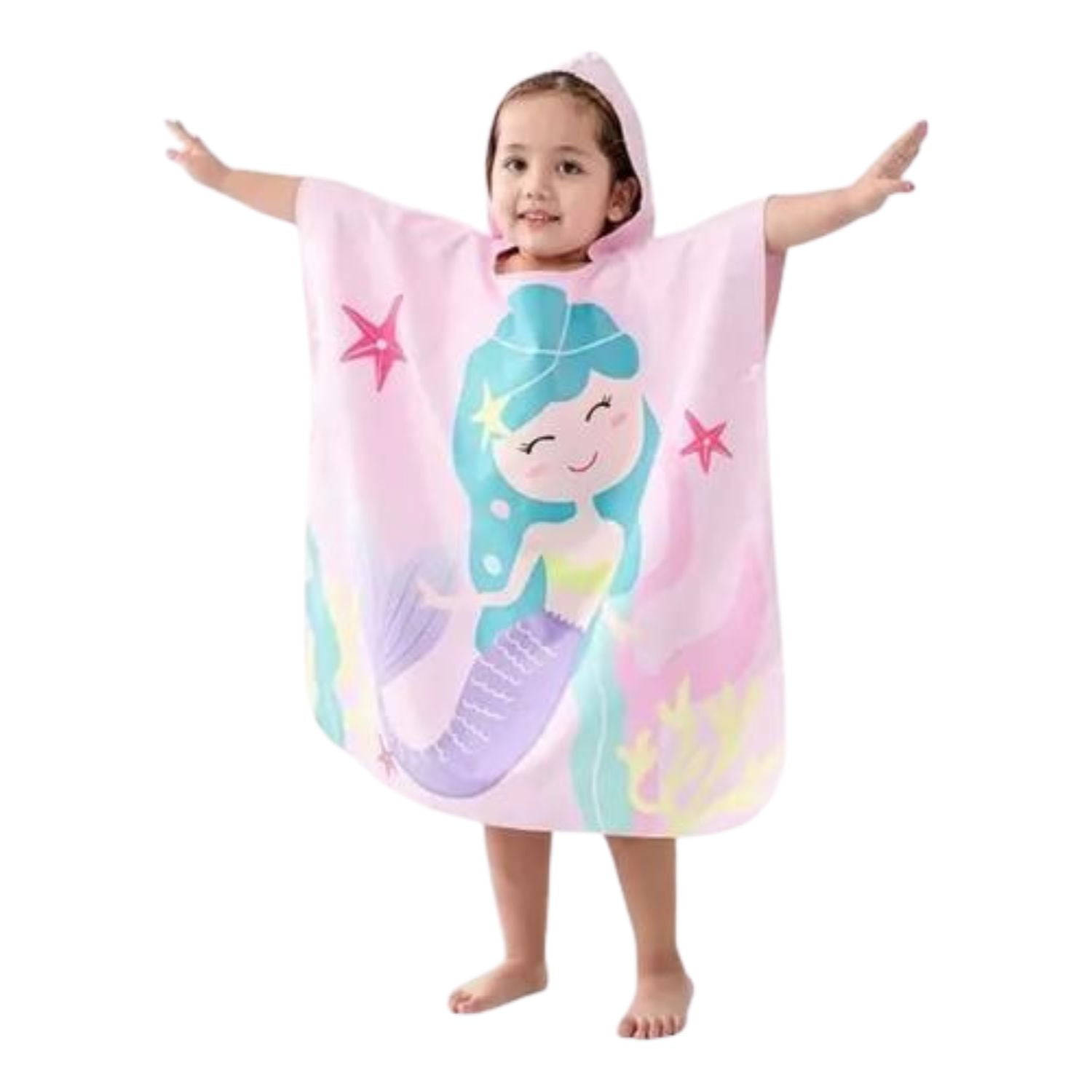 Genérico - Toalla Con Capucha Para Niño Y Niña De Playa