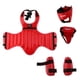thumbnail image 3 of Sanda Protective Gear Set Espinilleras Cofre Casco Protector de la ingle Rojo, 3 of 5