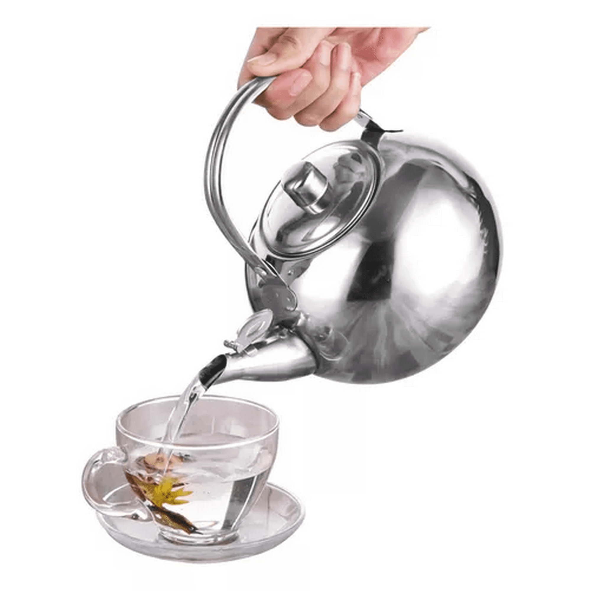 Genérico - Chef Choice, Tetera De Acero Inoxidable De 900 Ml Con Infusor