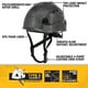 thumbnail image 2 of Casco de seguridad DEWALT DPG22 tipo II, clase E, ventilado, tamaño adulto, 2 of 3