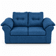 thumbnail image 2 of Sofa Laos 2 cuerpos Tela Azul, 2 of 5