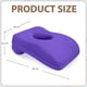 thumbnail image 5 of Almohada de terciopelo con efecto rebote de espuma viscoelástica para descansar la siesta, color morado, 5 of 5