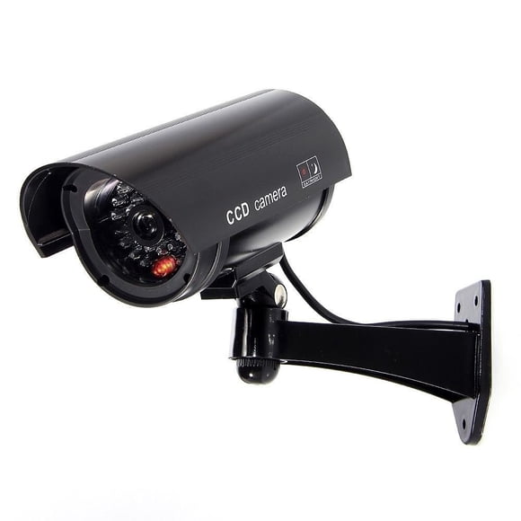 Cámara de seguridad ficticia F FINDERS&CO con luces intermitentes