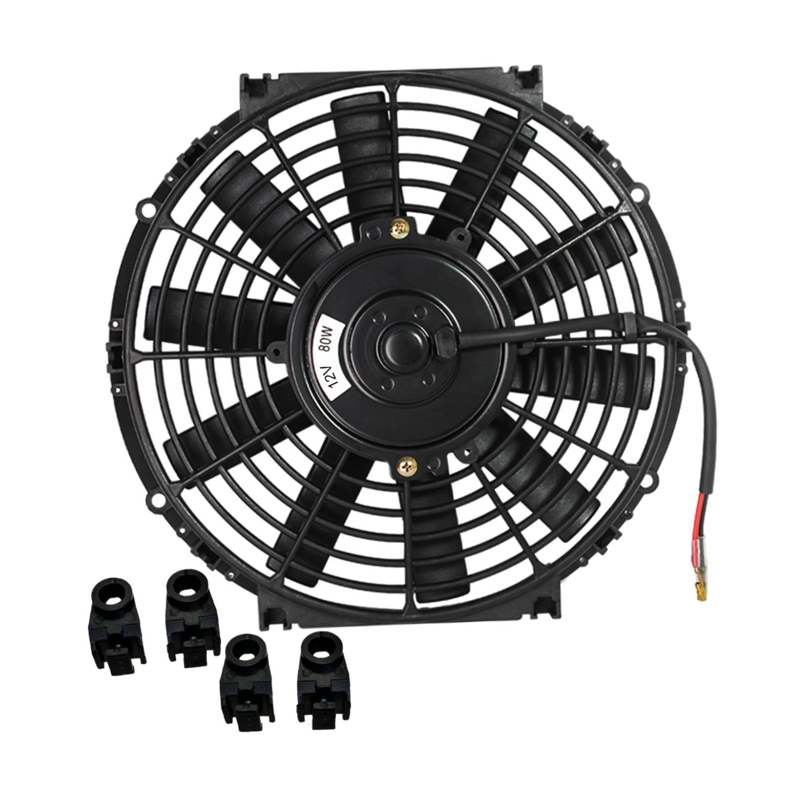 Magideal - Ventilador De Refrigeración Del Radiador Del Automóvil Genérico Reemplaza El Conjunto Ventilador Eléctrico De Alto Rendimiento Motores De Refrigeració 12 V 80 W