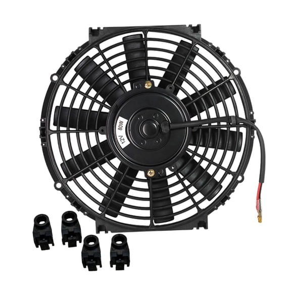 Ventilador de Refrigeración Del Radiador Del Automóvil Genérico Reemplaza El Conjunto Ventilador Eléctrico de Alto Rendimiento Motores de Refrigeració 12 V 80 W