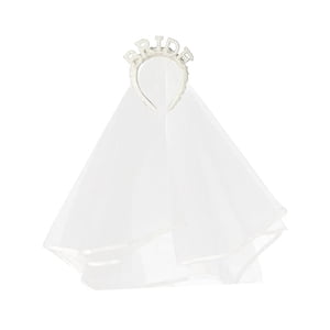 Bothyi - Diadema De Novia Con Velo, Tocado De Novia Para Boda, Despedida De Soltera, Graduación