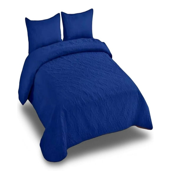 Cubrecama Quilt Elegante Verano Plaza Y Media Azul