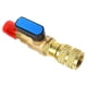 thumbnail image 2 of Válvula De Bola Recta Para Refrigerante SAE De 1/4" Compacta Para Carga De CA HVAC R410, 2 of 3