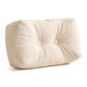 thumbnail image 1 of REGALWOVEN Almohada de soporte lumbar de algodón para respaldo y comodidad al sentarse y conducir Beige claro-marrón 18.9x9.8x7.5 pulgadas, 1 of 5