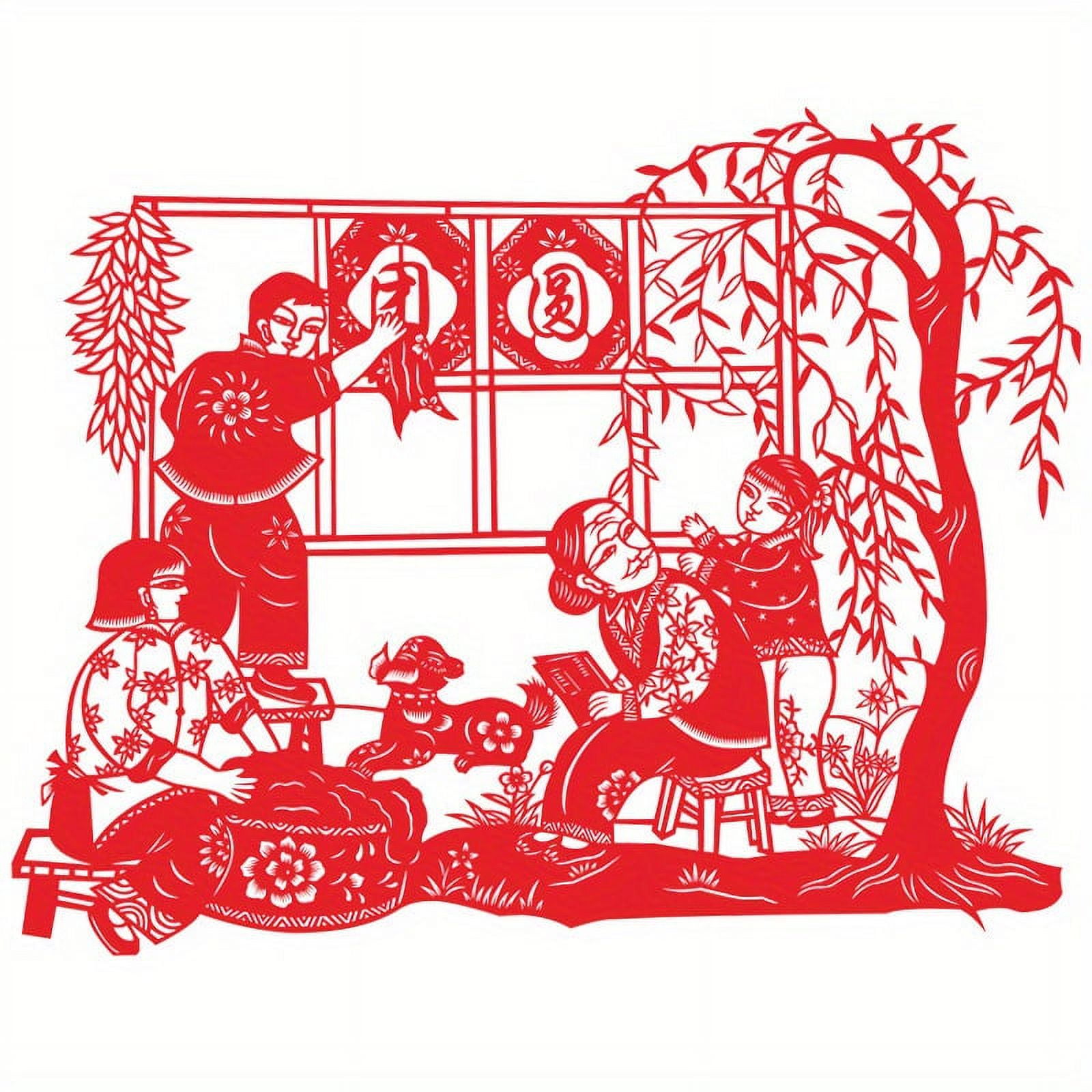 Chinese Folk Paper-cut Window Stickers Handicraft Window Flowers Best ...