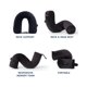 thumbnail image 3 of Almohada de viaje Brookstone Free Form de espuma viscoelástica negra, 3 of 7