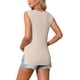 thumbnail image 3 of INSPIRE CHIC Camiseta de Primavera para Mujeres Embarazadas del Día de la Madre, Manga Corta, Jersey Básico de Punto Acanalado, Ajustado y Casual 2026 L Caqui, 3 of 6