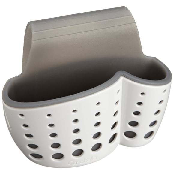Porta esponjas para grifo Casabella 6 cm x 15 cm Blanco y gris