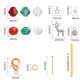 thumbnail image 5 of Pulsera De Navidad DIY, Cuentas De Color, Cuentas Redondas De Aleación Elk Star Para Adolescentes DIY, 5 of 5
