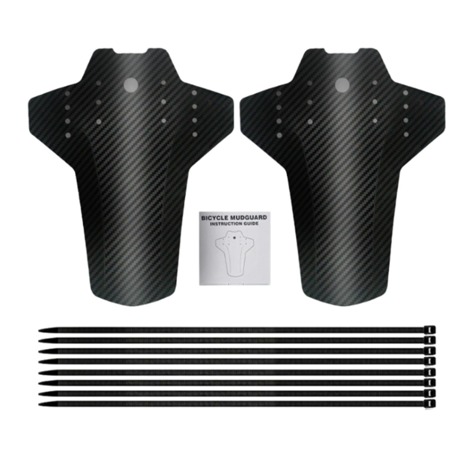 Magideal - 2 Uds Guardabarros De Bicicleta Suministros Accesorios De Fácil Instalación Guardabarros Delanteros Traseros De Bicicleta Para Bicicleta De Carretera