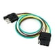 thumbnail image 2 of Enchufe de 4 pines Luz del remolque Arnés de cableado Extensión plana Conector de cable de 24 '', 2 of 2