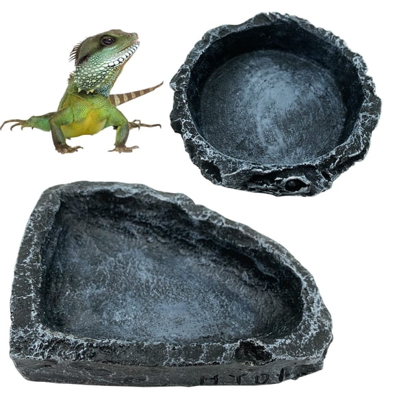 Plato de alimentación para reptiles CATENESS para lagartos dragones barbudos