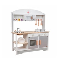 Cocina De Juguete Infantil Niños Madera 11 Accesorios Bandú