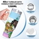 thumbnail image 5 of Dee y Amigos en Oz Vaso aislado de acero inoxidable con asa, diseño temático, regalo para familia, amigos y fans; incluye pajita y encaja en el portavasos estándar, 40 oz, 5 of 6