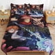 thumbnail image 1 of Juego de ropa de cama de microfibra con funda nórdica Jujutsu Kaisen, estampado 3D, ligero, de 3 piezas, 1 funda nórdica y 2 fundas de almohada para niños., 1 of 3