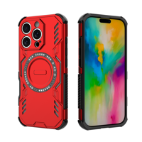 Funda Foxdock Para Iphone 16 Pro , Magnética, Resistente A Golpes, Con Soporte, Unisex, Carga Inalámbrica