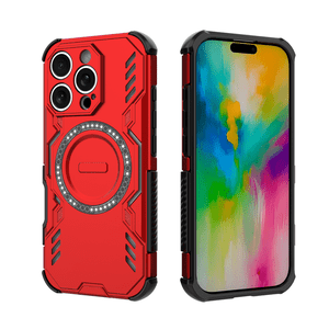 Funda Foxdock Para Iphone 16 Pro , Magnética, Resistente A Golpes, Con Soporte, Unisex, Carga Inalámbrica