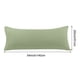 thumbnail image 5 of Funda de Almohada Corporal REGALWOVEN de Microfibra Cepillada, Verde Salvia Queen, 5 of 7