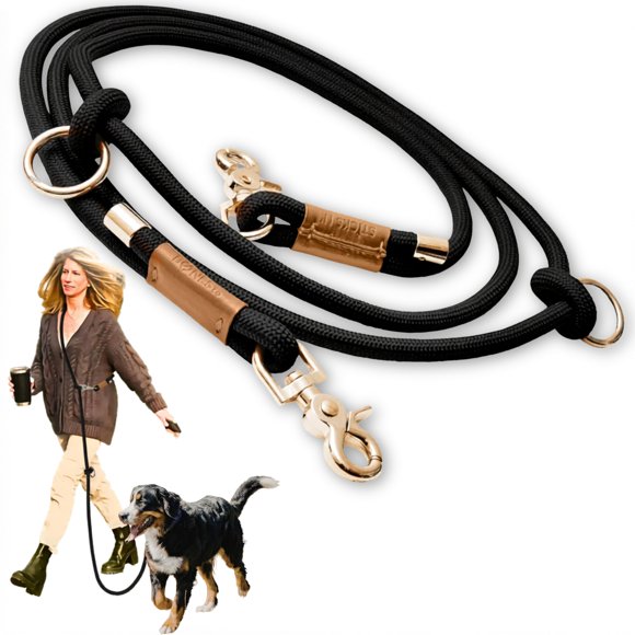 CORREA Sticks N' Bones co 1,3-2,3 m 10 mm Negra Multifuncional