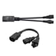 thumbnail image 4 of IEC320-C14 A C13 + C5 Macho A Hembra Cable De Extensión De Alimentación Divisor En Y, 4 of 5