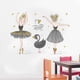 thumbnail image 4 of 1pc, Cute Ballerina Wall Sticker, Peel And Stick Removable Wall Decals, Lovely Ballerina Wall Decorations, Princess Wall Art Decor For Nursery Bedroom Living Room Dance Room Wallpaper Bedroom Accesso, 4 of 4