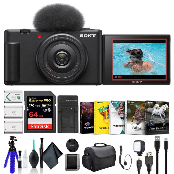 Cámara De Vlogs Zv 1f 20 1 Mp 4k 1 Pulgada Sensor Negra