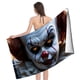 thumbnail image 4 of Payaso Pennywise Toalla de playa de secado rápido con diseño temático, regalo para mujeres y niñas, ideal para cumpleaños, fans, amantes de la música, uso en la playa o al aire libre, 78 × 180 cm, 4 of 6