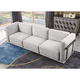 thumbnail image 3 of 120 Inch Light Gray Chenille Modular Sofa , Sturdy Iron,Wood Frame ,Fashionable and Versatile Upholstered Couch for Contemporary Living Rooms, 3 of 3