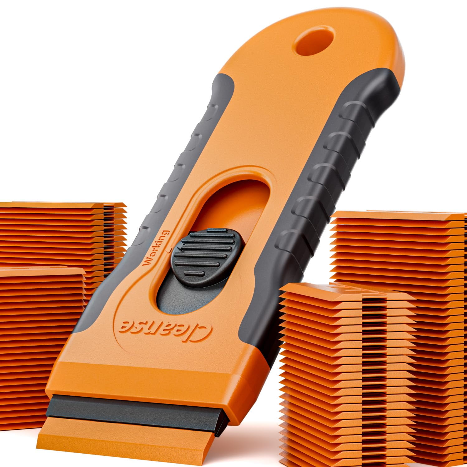 Cuchillas De Afeitar Retráctiles De Plástico Scraper Cleanse, 100 Unidades
