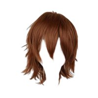 Ioensy - Cosplay Peluca Corta Resistente Al Calor Spiky Para Disfraz Hombres Cosplayer Marrón