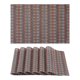 thumbnail image 1 of Juego de 6 Manteles Individuales de Plástico con Patrón para Decoración de Mesa de Comedor, Lavables, Mantel de Cocina, Limpieza Fácil, Rojo, 17.7*11.8 pulgadas, 1 of 6